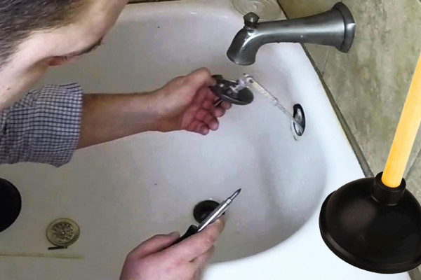 How To Unclog Bathtub Drain In 5 Minutes - DIY Unclog Drain - Bathtub Drain Hack