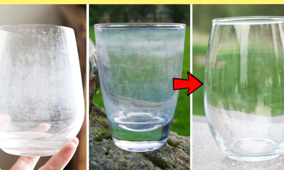 He Restores Soda Glass Cup