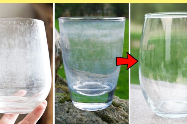 How To Remove Hard Water Stains From Drinking Glass With Baking Soda - DIY Hard Water Stains