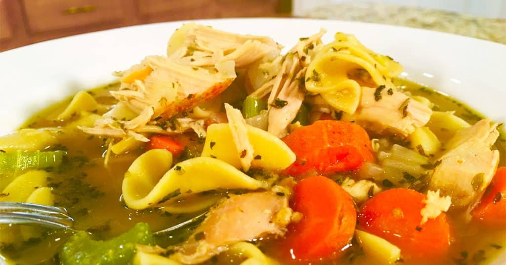 Lazy Man's Chicken Noodle Soup Recipe - Chicken Noodle Soup - Easy Homemade Soup Recipes