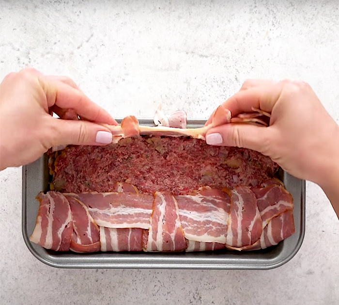How To Make Bacon Wrapped Meatloaf - Oven Baked Meatloaf - Ground Beef Recipes