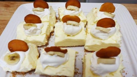 No-Bake Banana Pudding Cheesecake Bar Recipe | DIY Joy Projects and Crafts Ideas