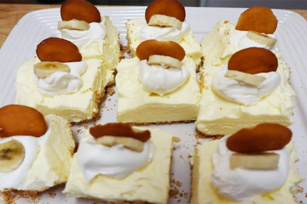 No-Bake Banana Pudding Cheesecake Recipe - Cheesecake Recipes - Pudding Recipes