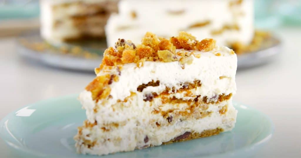 No-Bake Icebox Cookie Cake Recipe - No Bake Recipes - Icebox Cake Recipes