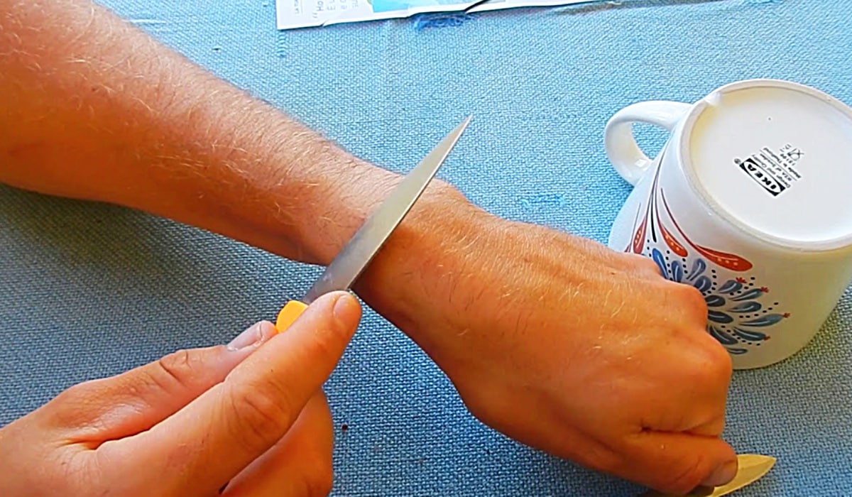 How To Sharpen Scissors And Knives With A Coffee Cup | DIY Joy Projects and Crafts Ideas