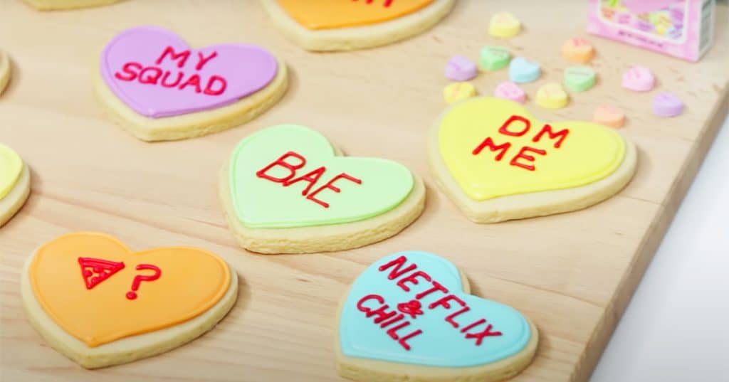 Valentine's Heart Shaped Sugar Cookie Recipe - Sugar Cookie Recipes - Valentines Day Cookies