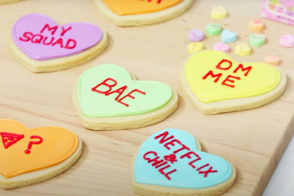 Valentine's Heart Shaped Sugar Cookie Recipe - Sugar Cookie Recipes - Valentines Day Cookies