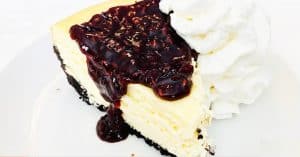 White Chocolate Cheesecake With Chocolate Raspberry Sauce Recipe