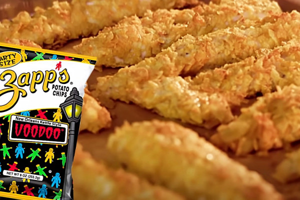 Potato Chip Crusted Chicken Strips - How To Make Oven Baked Chicken Strips - How To Make Chicken Strips