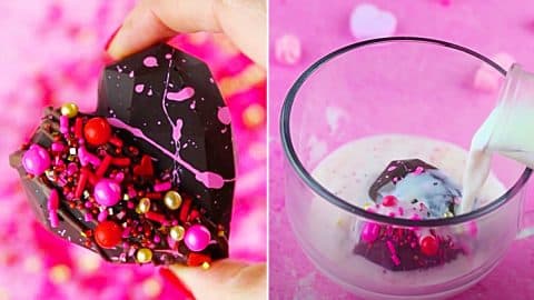 Valentine’s Day Heart-Shaped Hot Cocoa Bombs Recipe | DIY Joy Projects and Crafts Ideas