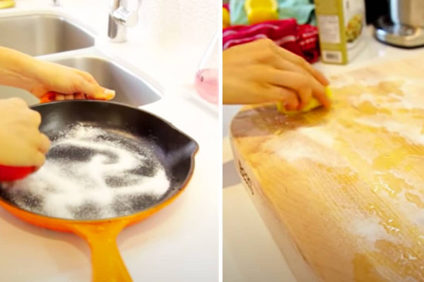 How To Clean With Salt - Easy Ways To Clean The Kitchen - Kitchen Cleaning Hacks