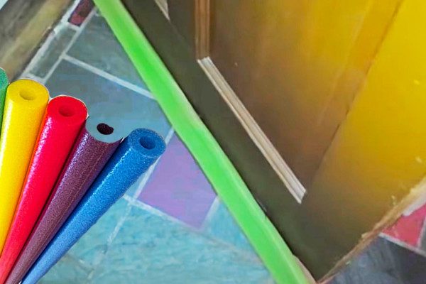How To Stop A Door Draft Using A Pool Noodle - Easy Pool Noodle Door Fix - Pool Noodle Hacks