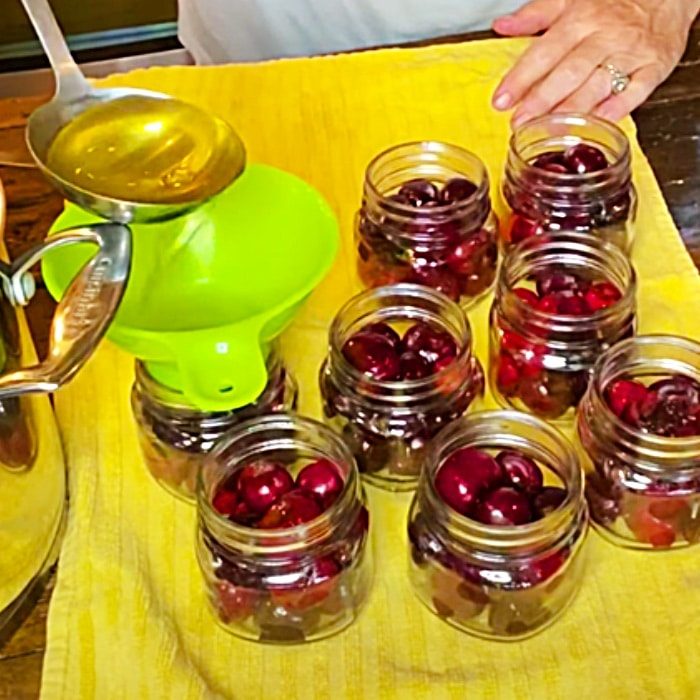 How To Can Drunk Cherries - Easy Canning Recipes - Cherry Canning Recipe