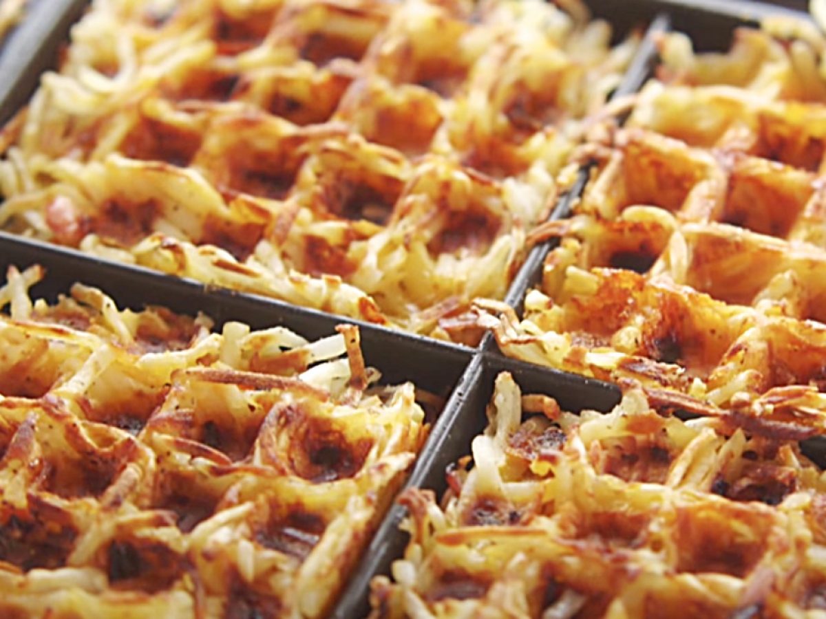 Waffle Maker Hash Browns - PlantYou