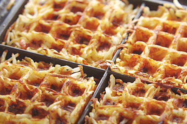 How To Make Hash Brown Waffles - Easy Hash Brown Waffle Recipe - Breakfast Ideas