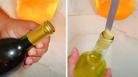 How To Open Wine Without A Corkscrew | DIY Joy Projects and Crafts Ideas