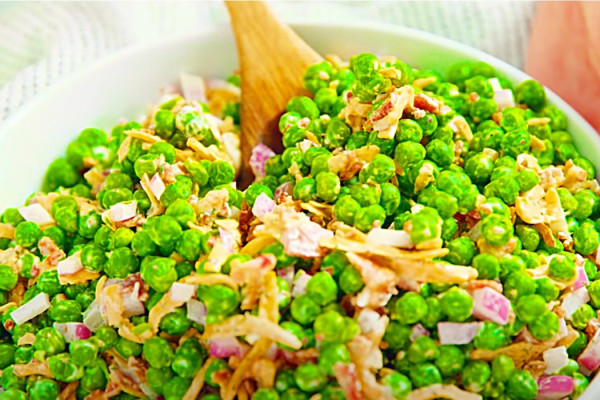 Southern Style Pea Salad Recipe - How To Make A Country Pea Salad - Easy Picnic Ideas