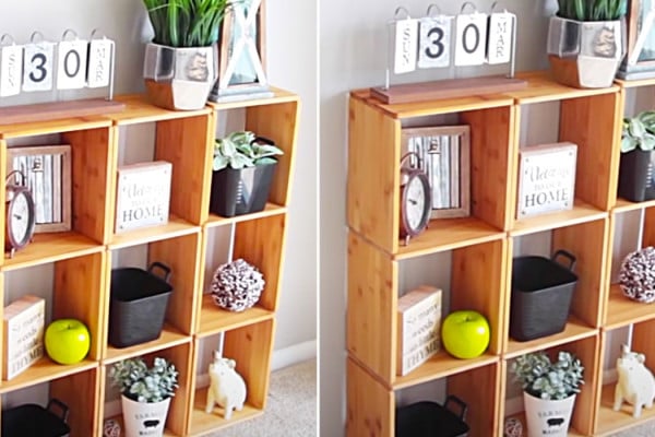 Cutting Board Shelving Unit - Dollar Tree Shelving Unit - Dollar Tree DIY
