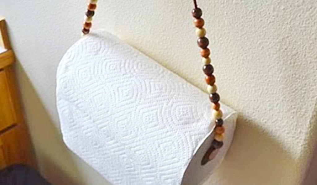 How To Make A Beaded Paper Towel Holder - Kitchen Ideas - Kitchen Organizing