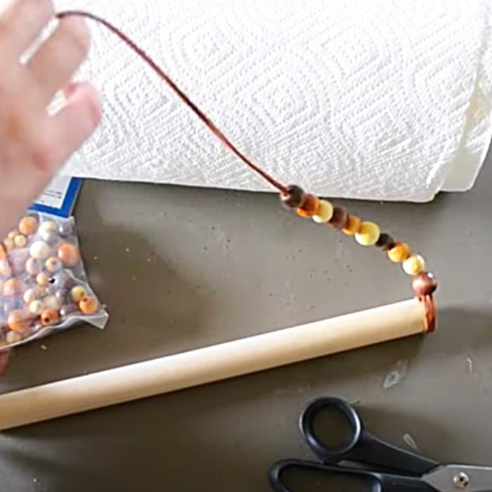 How To Make A Beaded Paper Towel Holder - Kitchen Ideas - Kitchen Organizing