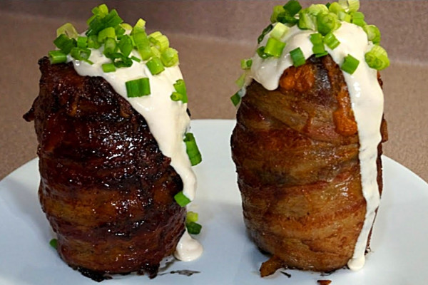 Volcano Baked Potato Recipe - How To Make A Stuffed BBQ Potato - Easy Grilling Ideas