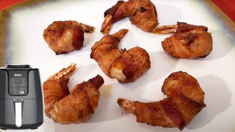 Air Fryer Bacon Wrapped Shrimp Recipe | DIY Joy Projects and Crafts Ideas