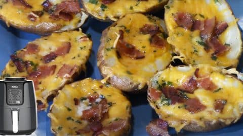 Air Fryer Potato Skins Recipe | DIY Joy Projects and Crafts Ideas