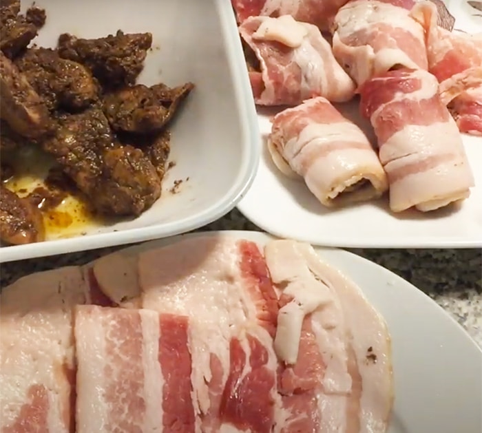 How To Make Bacon Wrapped Chicken Livers - Fried Chicken Livers - Bacon Recipes