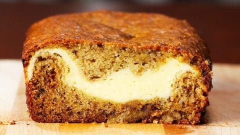 Cheesecake Filled Banana Bread Recipe | DIY Joy Projects and Crafts Ideas