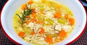 Healthy Chicken Rice Soup Recipe
