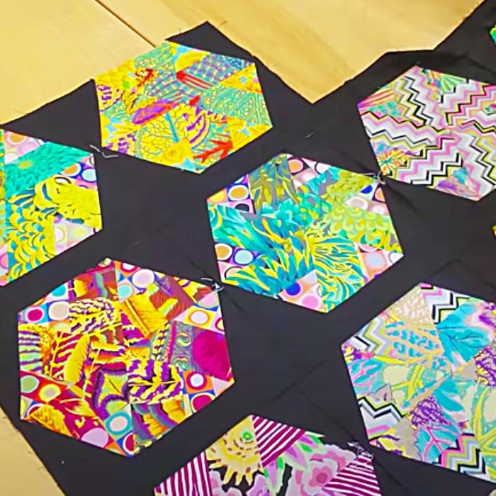 Donna Jordan's Hexagon Pinwheels Quilt With Free Pattern