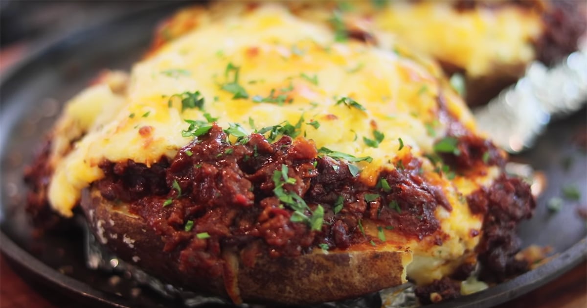 Twice Baked Sloppy Joe Potato Recipe | DIY Joy Projects and Crafts Ideas