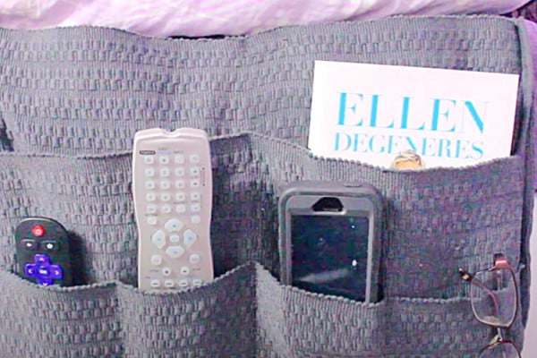 How To Make A Bedside Organizer From A Placemat - DIY Placemat Ideas - DIY Organizer - Dollar Tree DIY