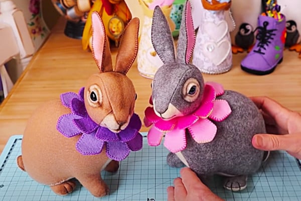 DIY Easter Bunny - How To Make A Stuffed Animal - Easy Easter bunny Idea