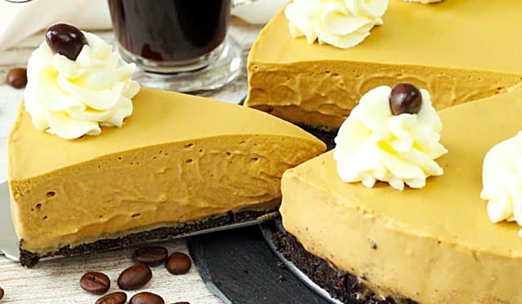 No Bake Coffee Cheesecake Recipe - How To Make Cheesecake - Easy Dessert Ideas