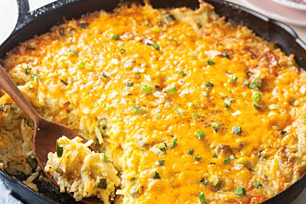 Copycat Hash Brown Casserole Recipe - Easy Hash Brown Casserole - Potato Recipe Ideas