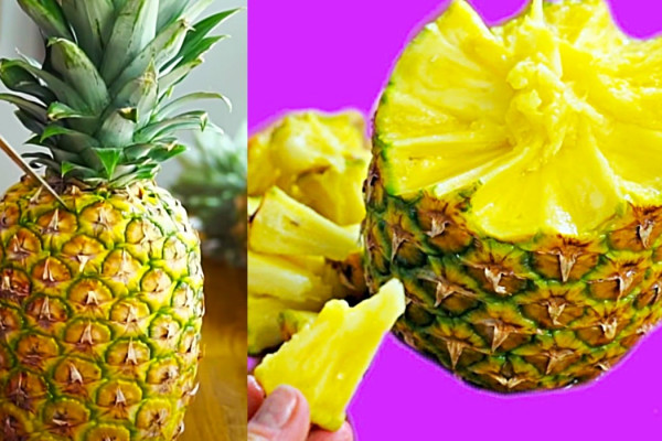 How To Peel And Eat A Pineapple - Easy Pineapple Hacks - How To Cut Fruit
