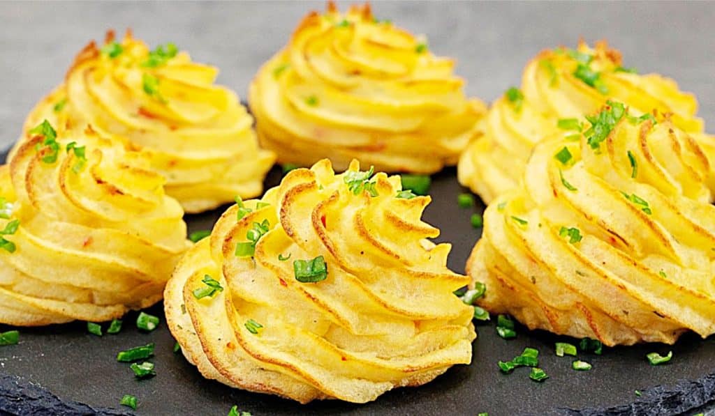 Parmesan Chili Duchess Potatoes Recipe - Easy Potato Ideas - Side Dish Recipes