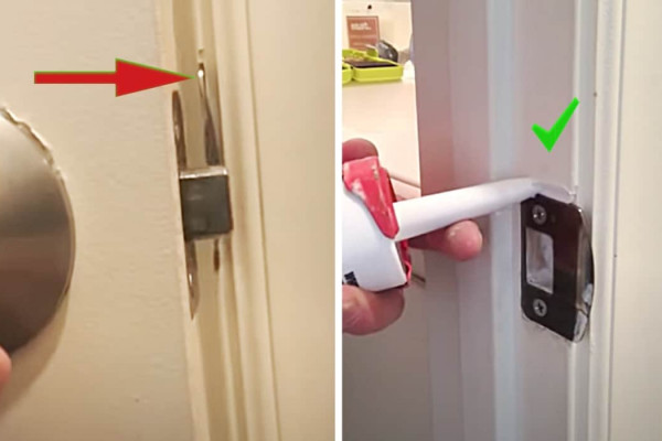 How To Fix A Door Latch - Home Safety - Carpentry Hacks