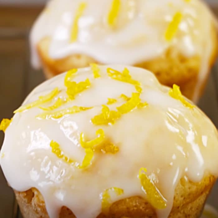Lemon Glazed Muffins Recipe - Easy Recipe Ideas - Quick Muffin Ideas
