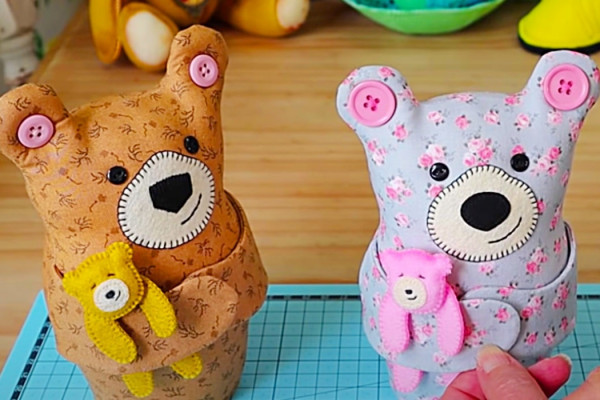 Mama Teddy Bear With Free Pattern - Easy Sewing Ideas - How To Sew A Stuffed Animal