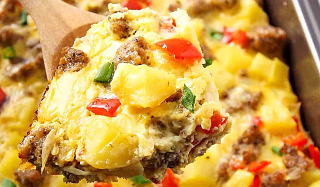 Overnight Breakfast Casserole Recipe - Easy Breakfast Recipe Ideas - How To Make A Breakfast Casserole
