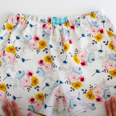 How To Make Easy Pajama Shorts With Free Pattern - DIY Joy