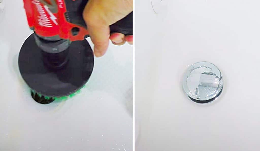 How To Clean A Shower With A Power Drill - Easy Bathtub Cleaning - Cleaning Hack