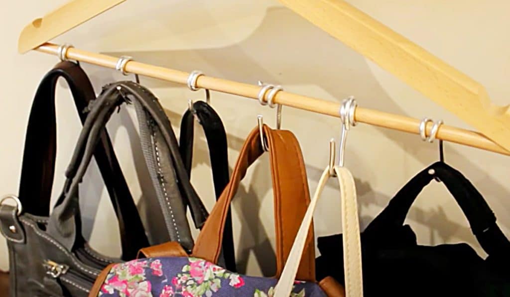How To Make A Diy Purse Holder - Easy Handbag Storage - Closet Organizer