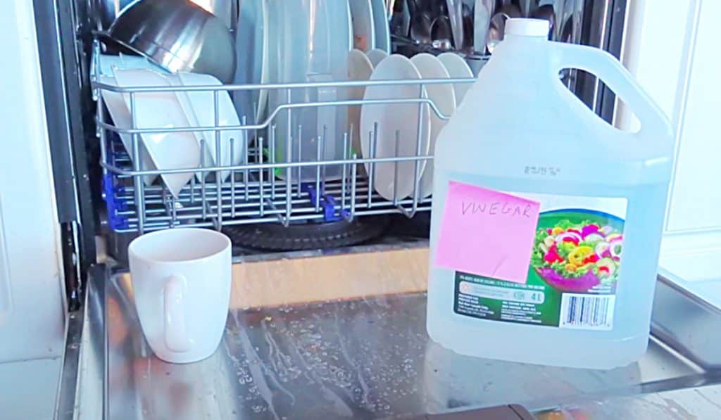 How To Use Vinegar To Clean A Dishwasher - Easy Dishwasher Hack - DIY Dish Idea