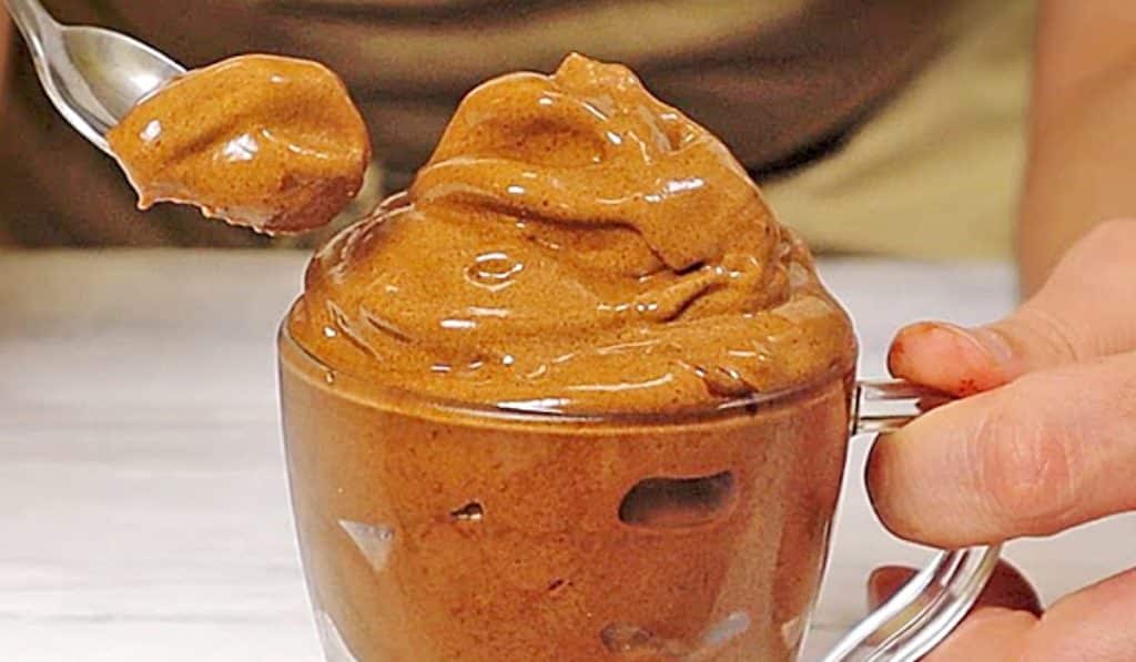 One Minute Sugar Free Ice Cream Recipe - Easy Dessert Recipe - Two Ingredient Ice Cream