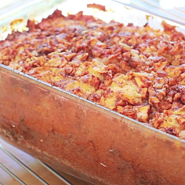 Homemade Apple Fritter Loaf - Easy Dessert Ideas - Apple Cake Recipe