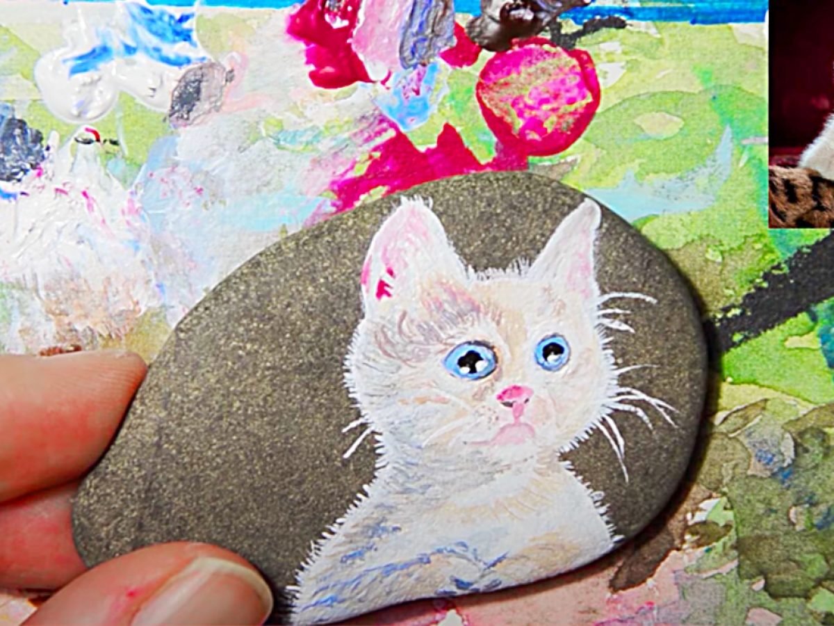 Rock Painting Idea How To Paint A Cat