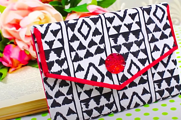 DIY No Sew Clutch Bag - DIY Fashion - How To Make A Clutch Bag
